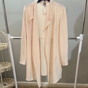 Ann Klein Light Cream Drape Cardigan